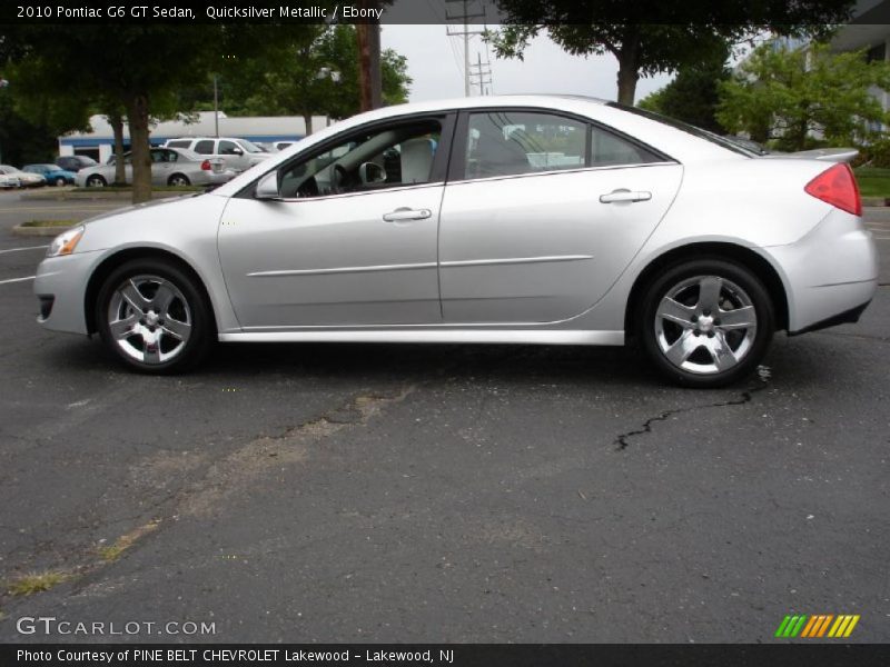 Quicksilver Metallic / Ebony 2010 Pontiac G6 GT Sedan