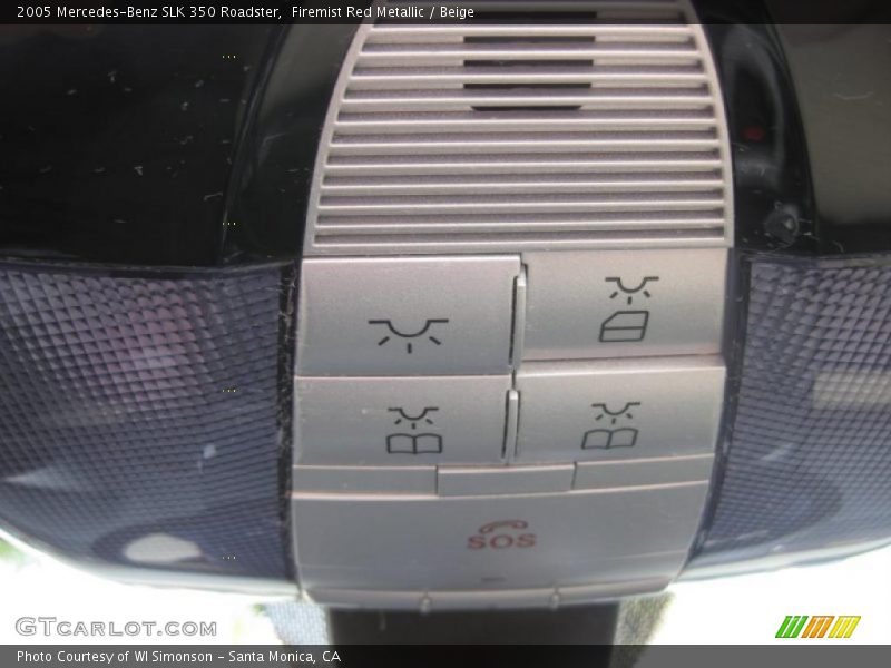 Firemist Red Metallic / Beige 2005 Mercedes-Benz SLK 350 Roadster
