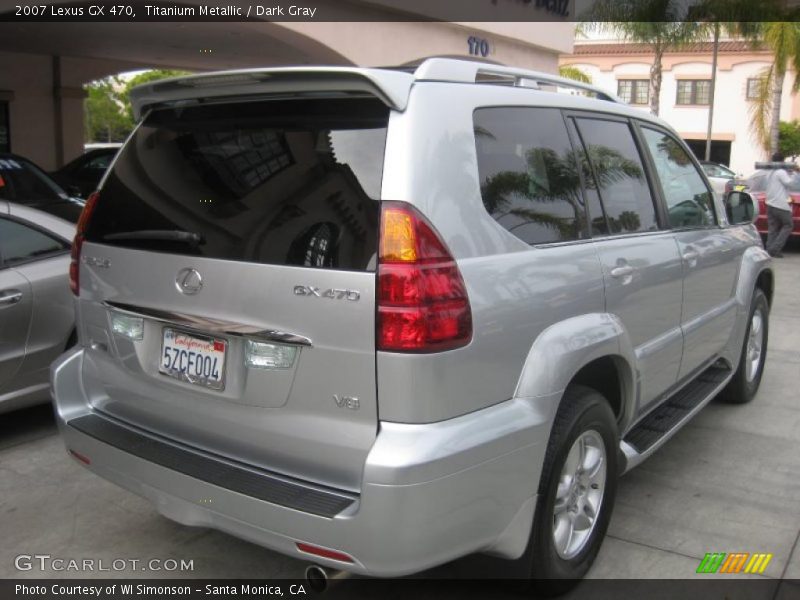 Titanium Metallic / Dark Gray 2007 Lexus GX 470