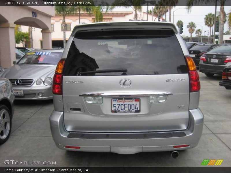 Titanium Metallic / Dark Gray 2007 Lexus GX 470