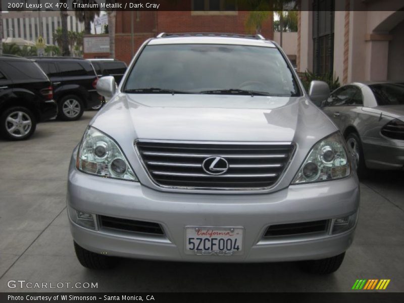 Titanium Metallic / Dark Gray 2007 Lexus GX 470