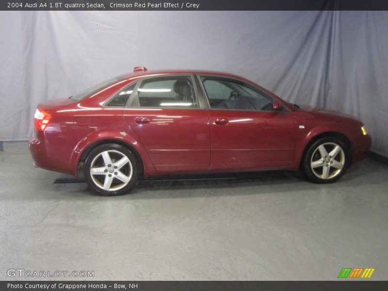 Crimson Red Pearl Effect / Grey 2004 Audi A4 1.8T quattro Sedan