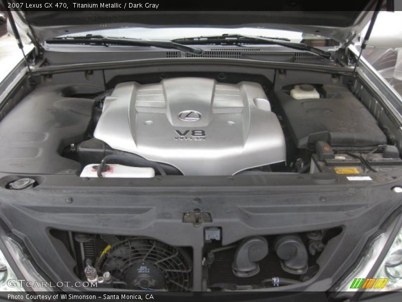 Titanium Metallic / Dark Gray 2007 Lexus GX 470