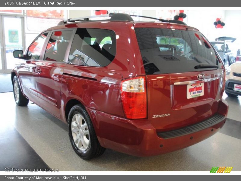Claret Red / Gray 2006 Kia Sedona EX
