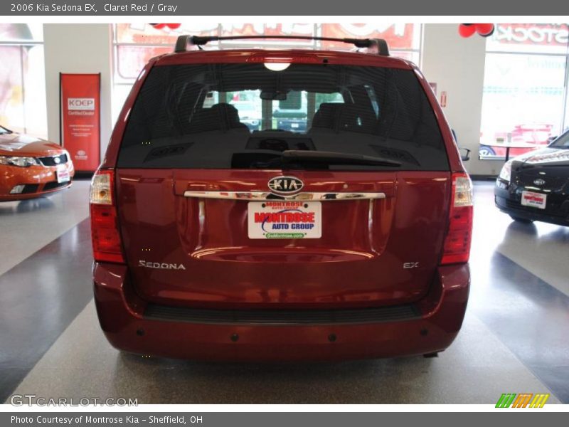 Claret Red / Gray 2006 Kia Sedona EX