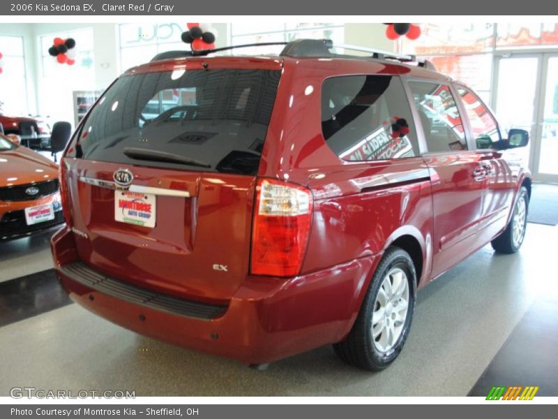 Claret Red / Gray 2006 Kia Sedona EX