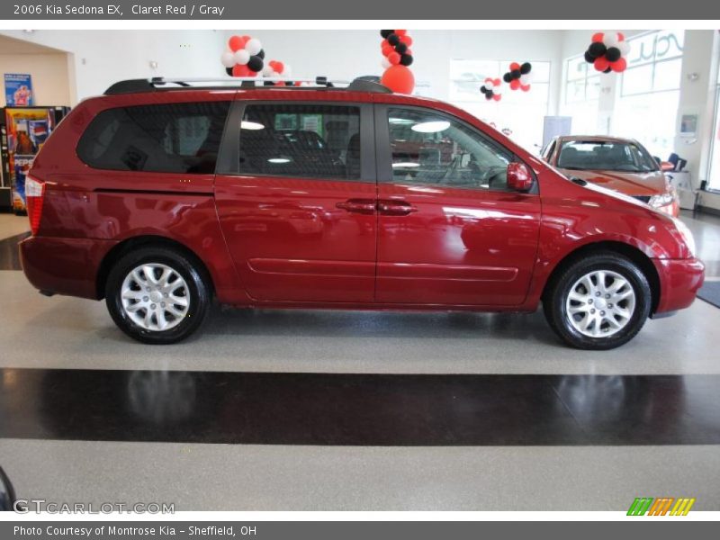 Claret Red / Gray 2006 Kia Sedona EX