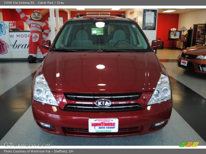 Claret Red / Gray 2006 Kia Sedona EX