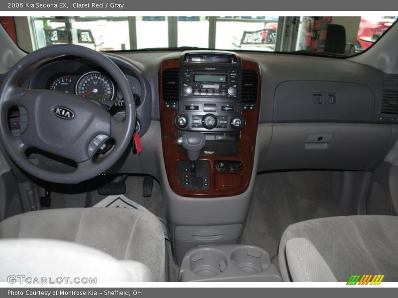 Claret Red / Gray 2006 Kia Sedona EX