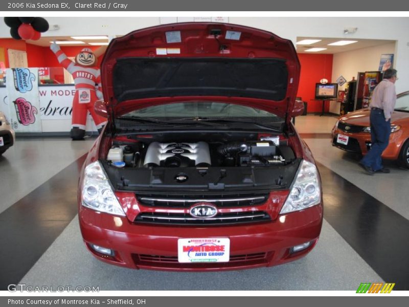 Claret Red / Gray 2006 Kia Sedona EX