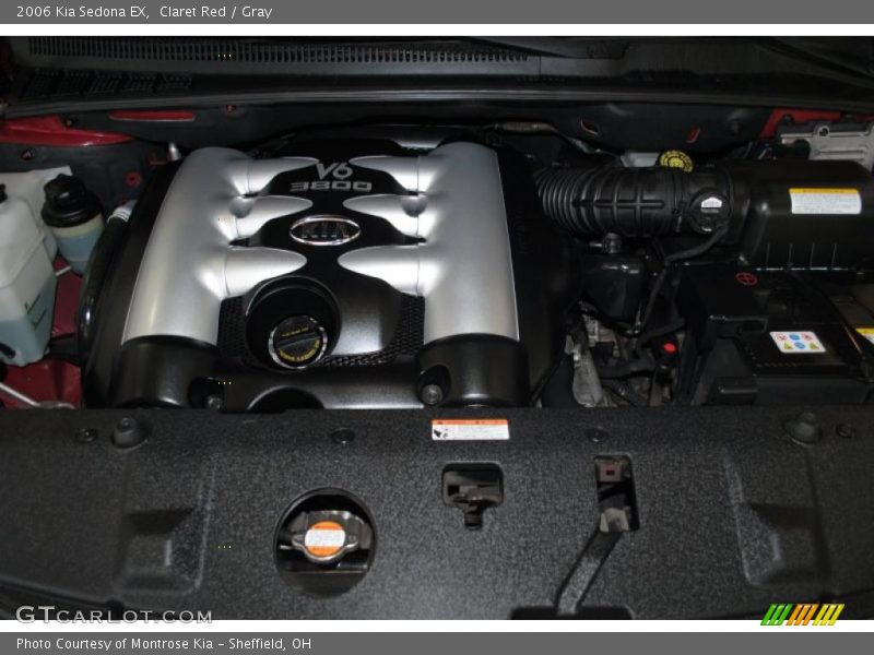 Claret Red / Gray 2006 Kia Sedona EX