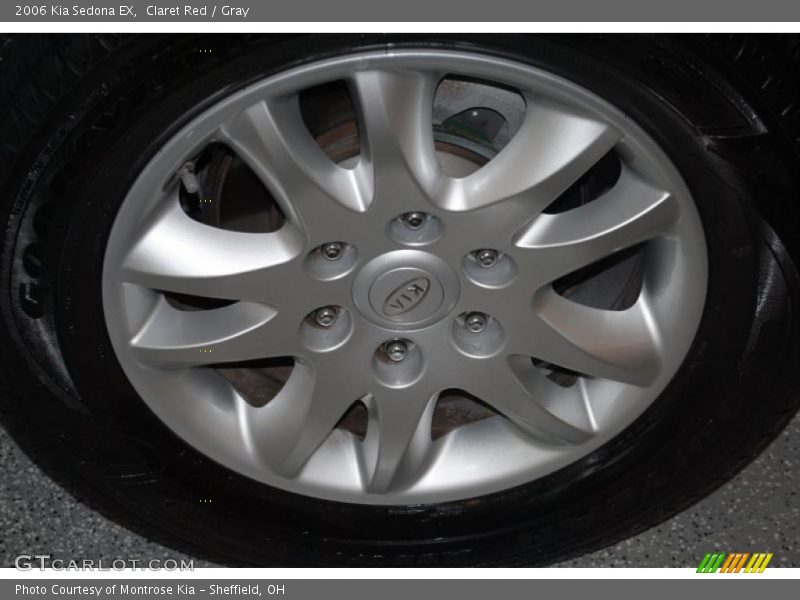 Claret Red / Gray 2006 Kia Sedona EX
