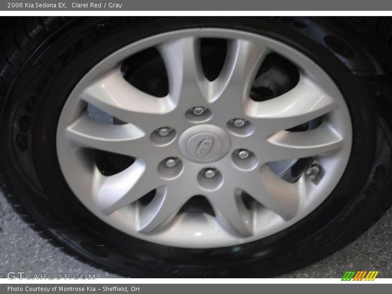 Claret Red / Gray 2006 Kia Sedona EX