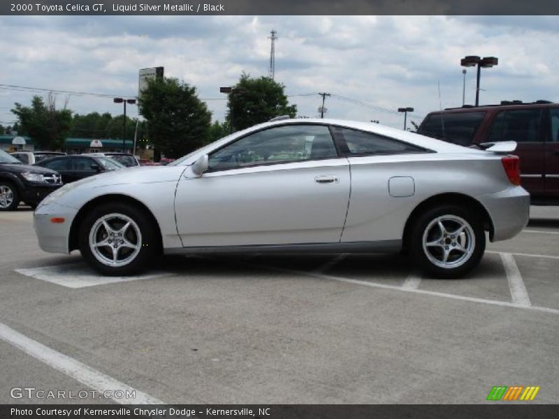 Liquid Silver Metallic / Black 2000 Toyota Celica GT