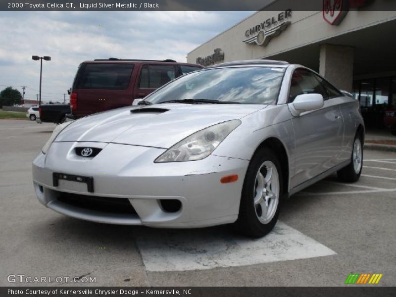 Liquid Silver Metallic / Black 2000 Toyota Celica GT
