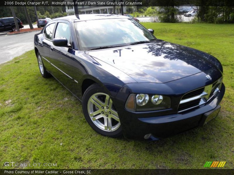 Midnight Blue Pearl / Dark Slate Gray/Light Graystone 2006 Dodge Charger R/T