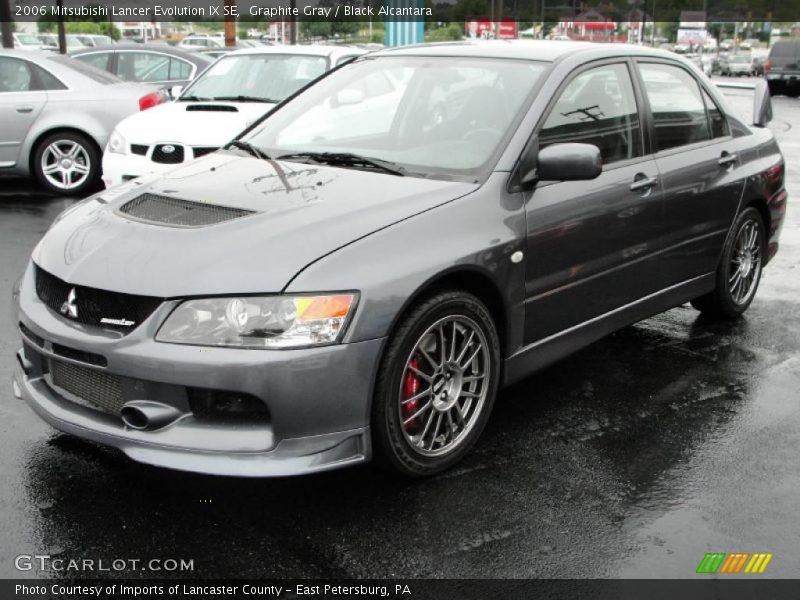 Graphite Gray / Black Alcantara 2006 Mitsubishi Lancer Evolution IX SE