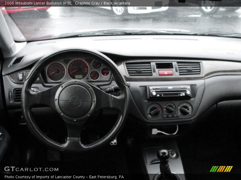 Graphite Gray / Black Alcantara 2006 Mitsubishi Lancer Evolution IX SE
