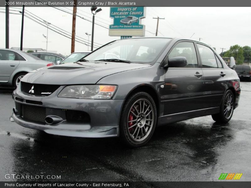 Graphite Gray / Black Alcantara 2006 Mitsubishi Lancer Evolution IX SE