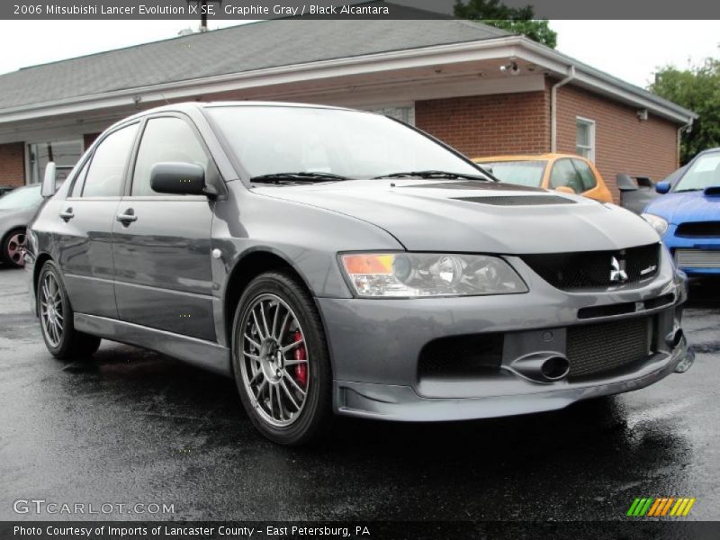 Graphite Gray / Black Alcantara 2006 Mitsubishi Lancer Evolution IX SE