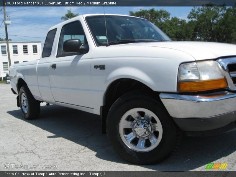 Bright Red / Medium Graphite 2000 Ford Ranger XLT SuperCab