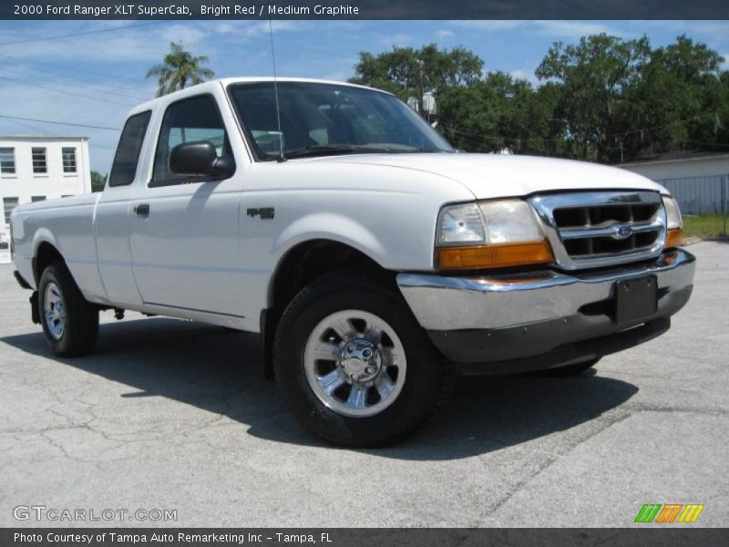 Bright Red / Medium Graphite 2000 Ford Ranger XLT SuperCab