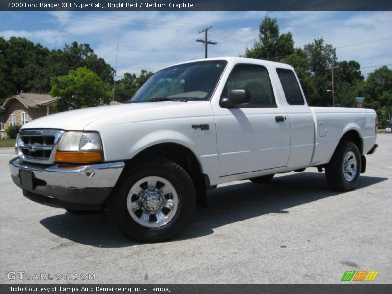Bright Red / Medium Graphite 2000 Ford Ranger XLT SuperCab