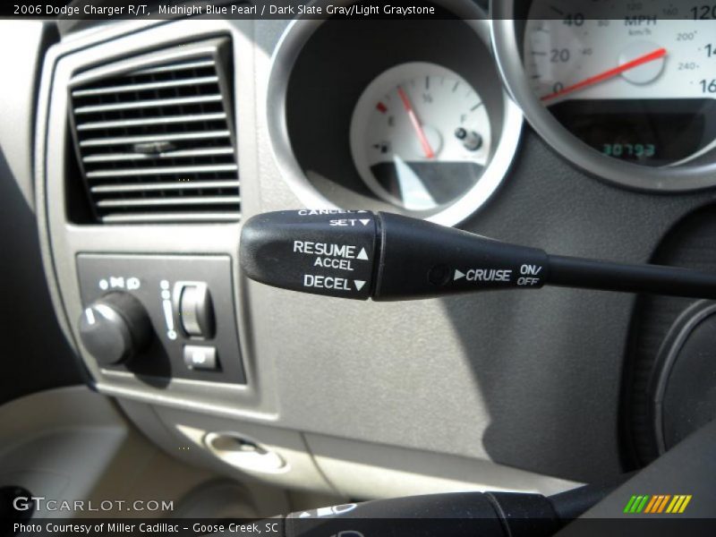 Midnight Blue Pearl / Dark Slate Gray/Light Graystone 2006 Dodge Charger R/T