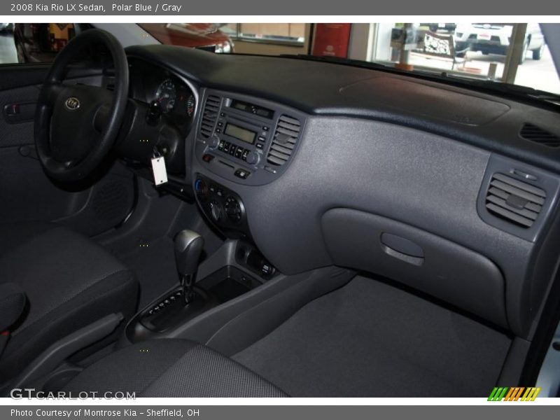 Polar Blue / Gray 2008 Kia Rio LX Sedan