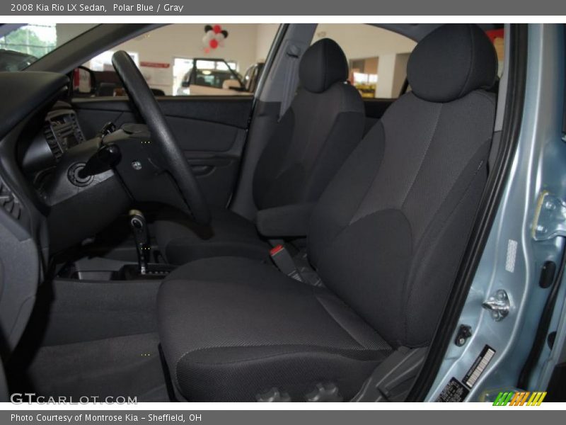Polar Blue / Gray 2008 Kia Rio LX Sedan