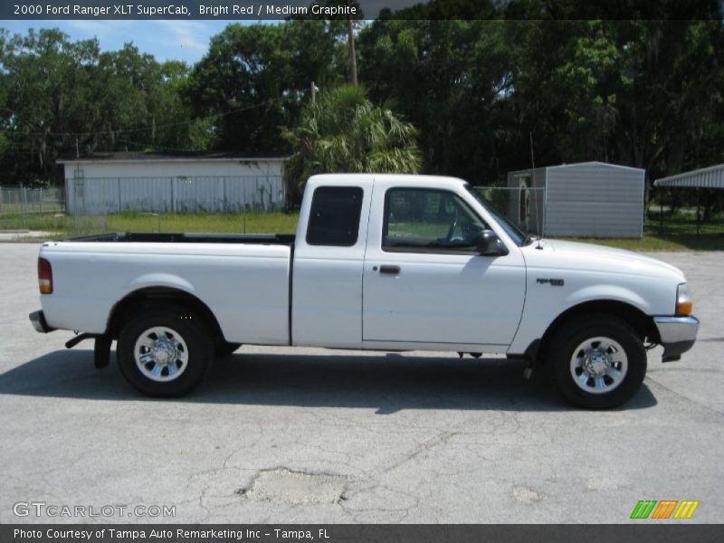 Bright Red / Medium Graphite 2000 Ford Ranger XLT SuperCab