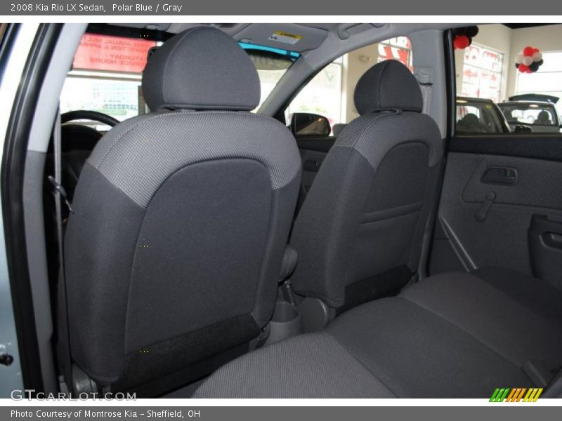 Polar Blue / Gray 2008 Kia Rio LX Sedan