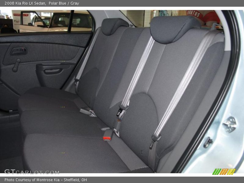 Polar Blue / Gray 2008 Kia Rio LX Sedan