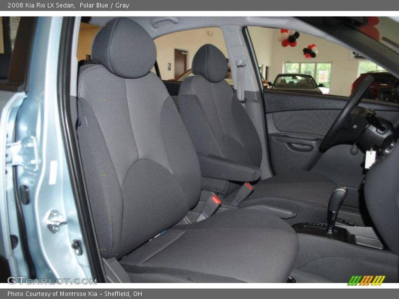 Polar Blue / Gray 2008 Kia Rio LX Sedan