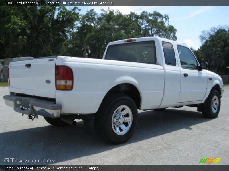 Bright Red / Medium Graphite 2000 Ford Ranger XLT SuperCab