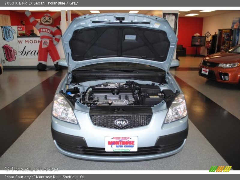 Polar Blue / Gray 2008 Kia Rio LX Sedan
