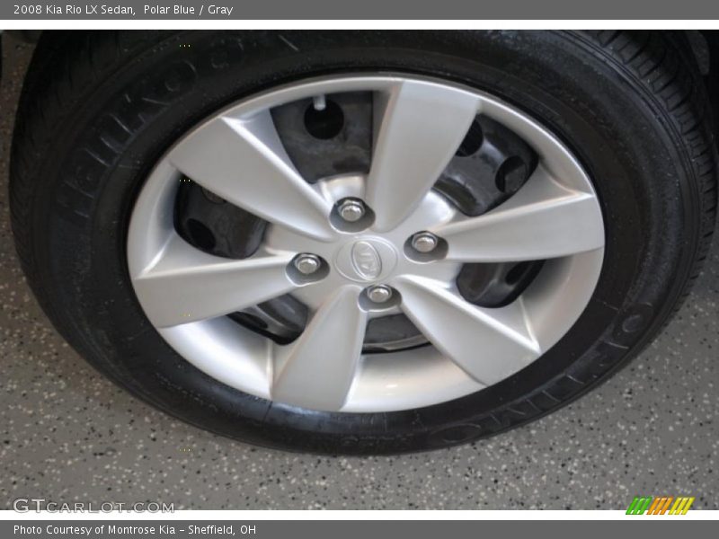 Polar Blue / Gray 2008 Kia Rio LX Sedan