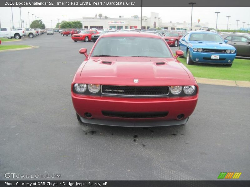 Inferno Red Crystal Pearl / Dark Slate Gray 2010 Dodge Challenger SE