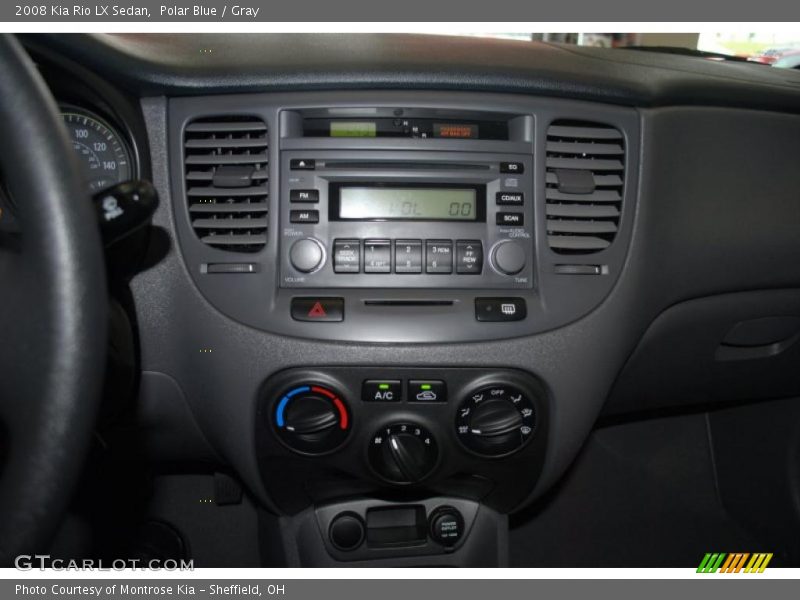 Polar Blue / Gray 2008 Kia Rio LX Sedan