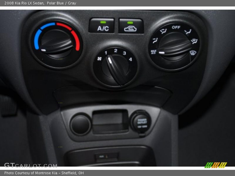 Polar Blue / Gray 2008 Kia Rio LX Sedan