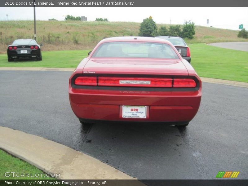 Inferno Red Crystal Pearl / Dark Slate Gray 2010 Dodge Challenger SE