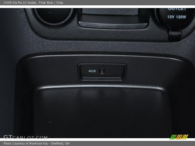 Polar Blue / Gray 2008 Kia Rio LX Sedan