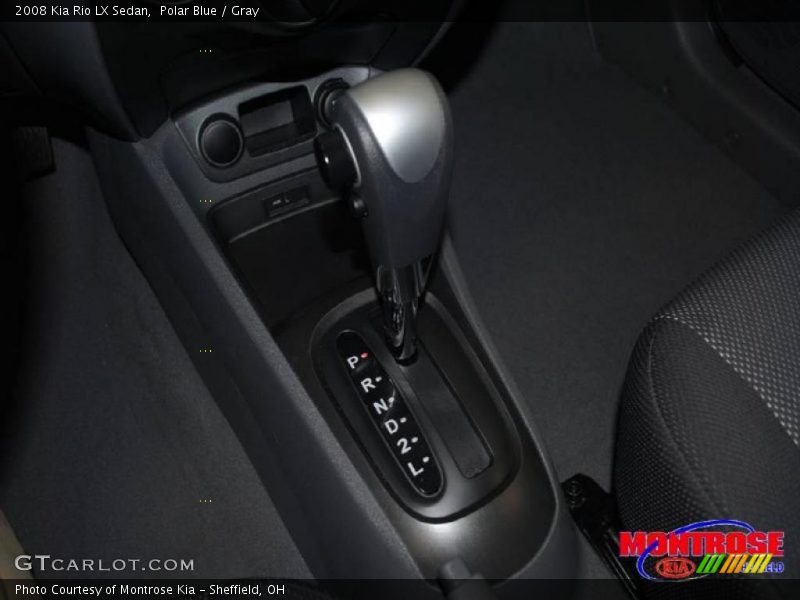 Polar Blue / Gray 2008 Kia Rio LX Sedan