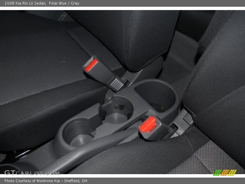 Polar Blue / Gray 2008 Kia Rio LX Sedan