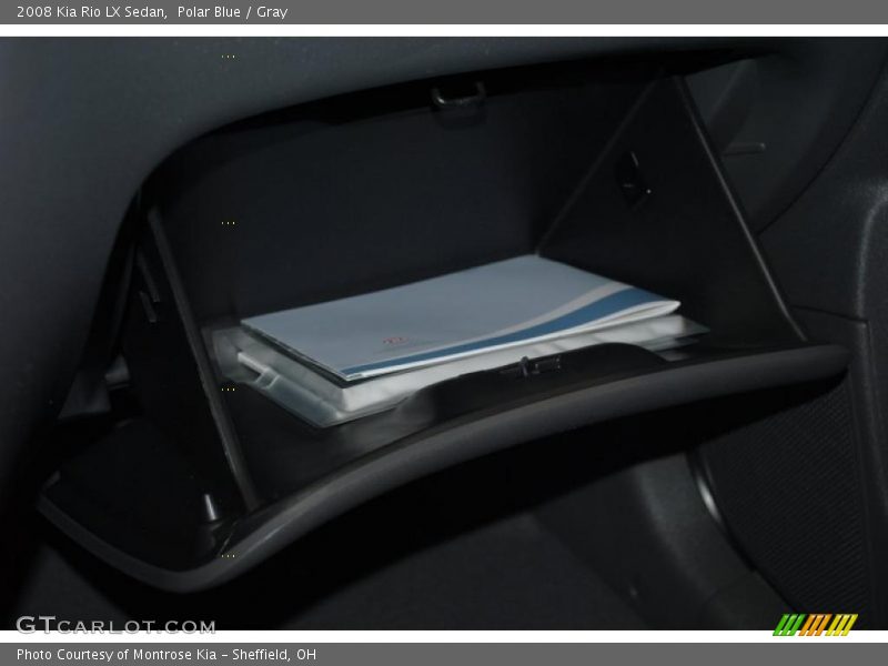 Polar Blue / Gray 2008 Kia Rio LX Sedan