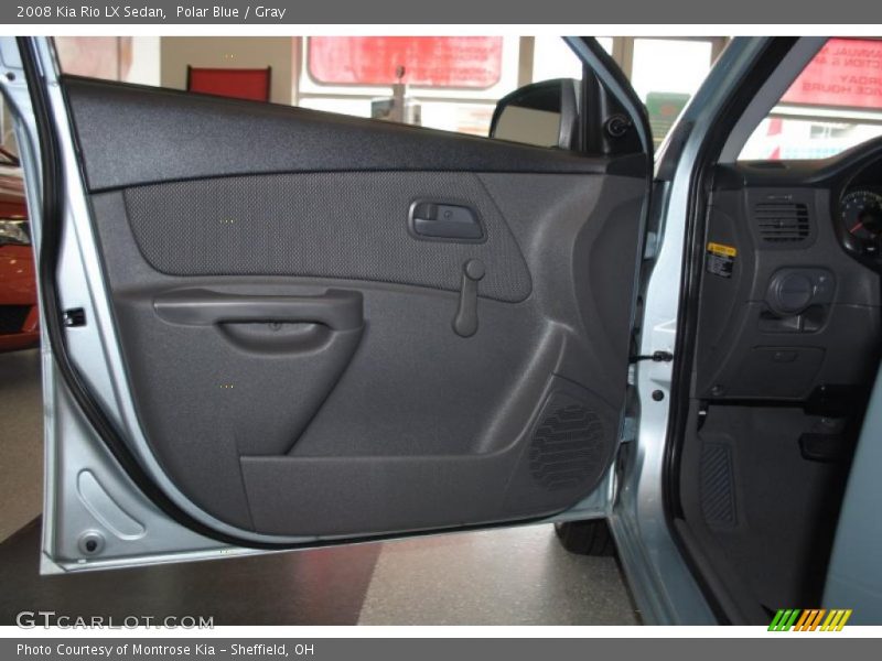 Polar Blue / Gray 2008 Kia Rio LX Sedan