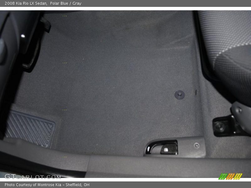 Polar Blue / Gray 2008 Kia Rio LX Sedan