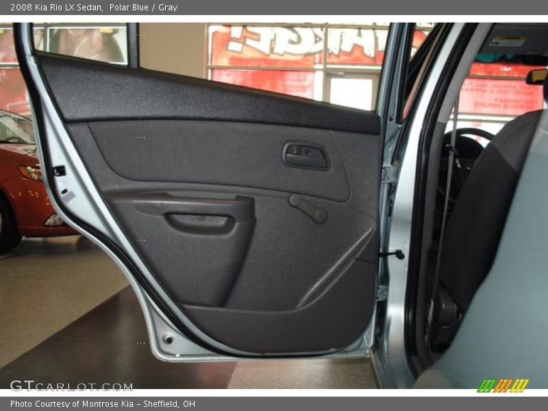 Polar Blue / Gray 2008 Kia Rio LX Sedan