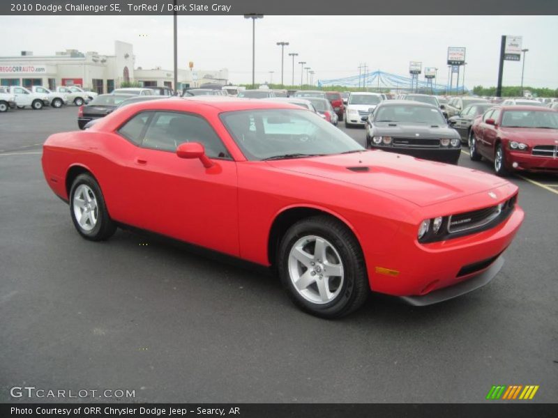 TorRed / Dark Slate Gray 2010 Dodge Challenger SE