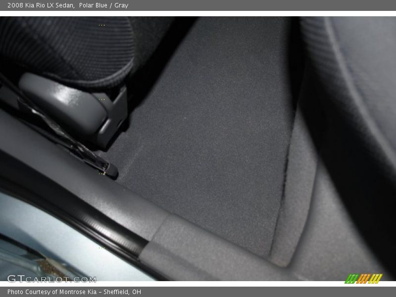 Polar Blue / Gray 2008 Kia Rio LX Sedan